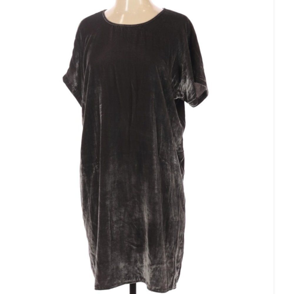 Madewell Velvet Bow Back Dress Size XS